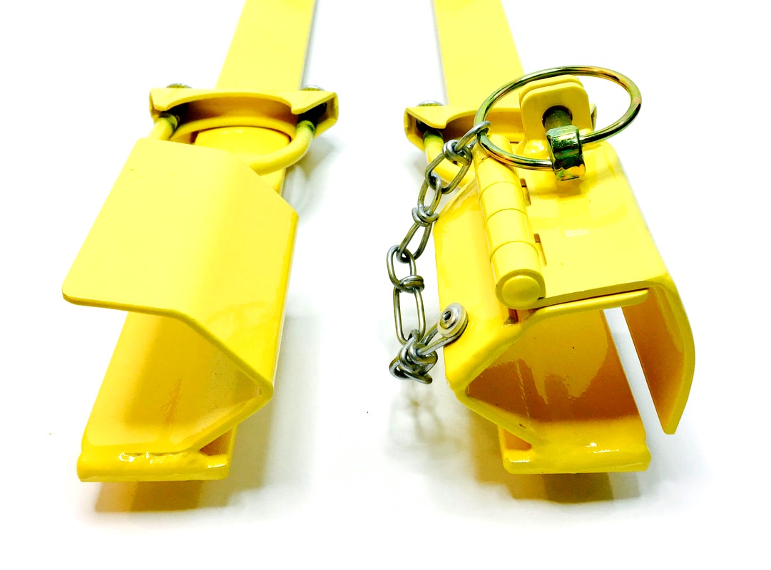Side by side gate latches designed to be used with side by sided double tube gates